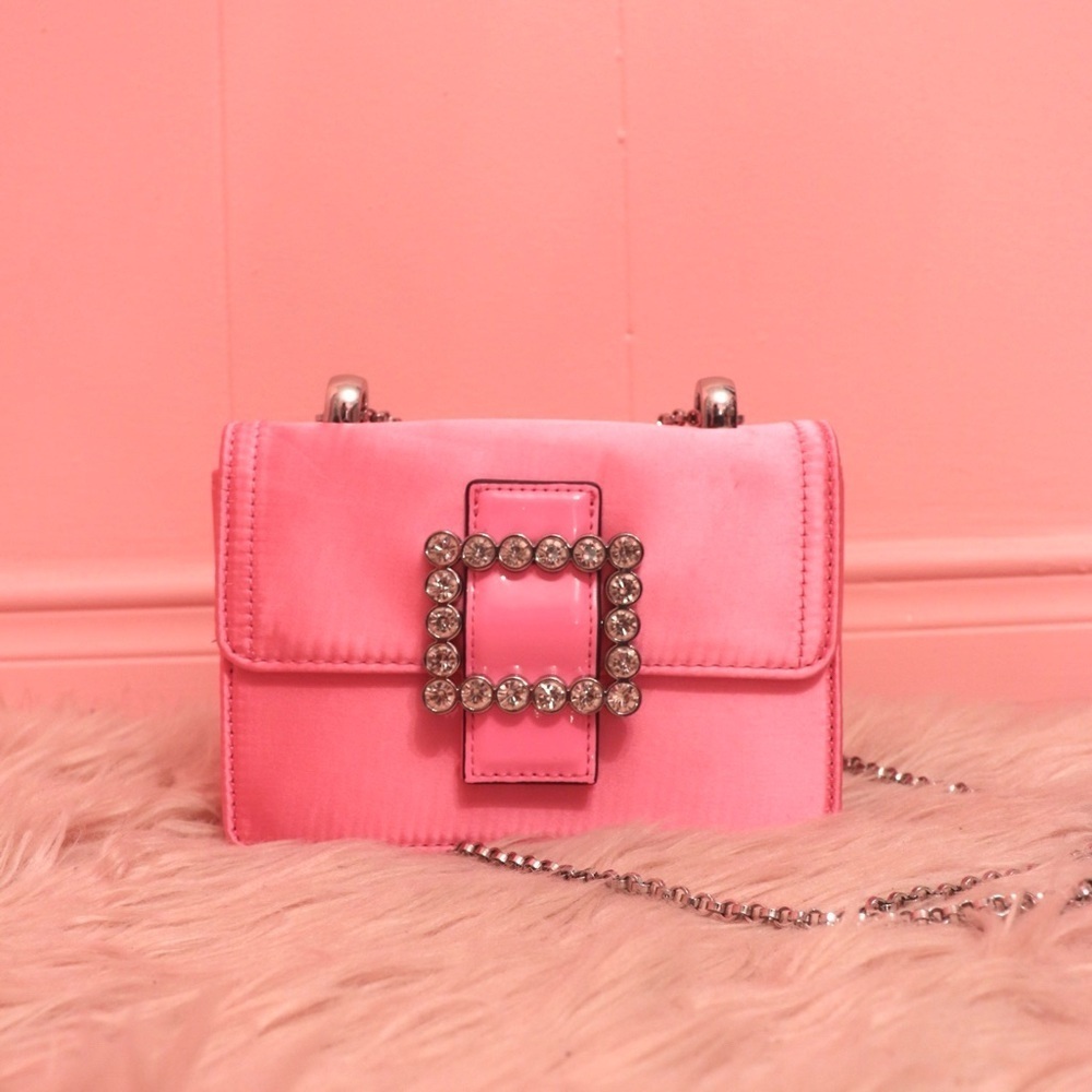 ALDO Pink Women's Bag with Rhinestone Buckle - Picture 2 of 6